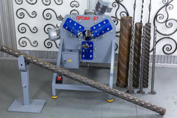 Кузнечный станок «витая труба» - Профи-ВТ, с тремя гранями крученой формы — фото 3